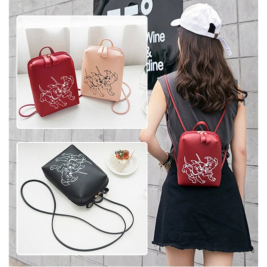 Mini Lady PU Leather Backpack