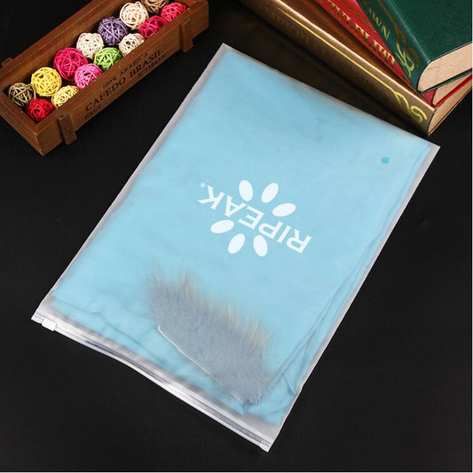 11.9 x 15.8 Inch Matte Frosted Storage Bag Waterproof Zip-Lock Seal Storage Bag Makeup Packing Pouch