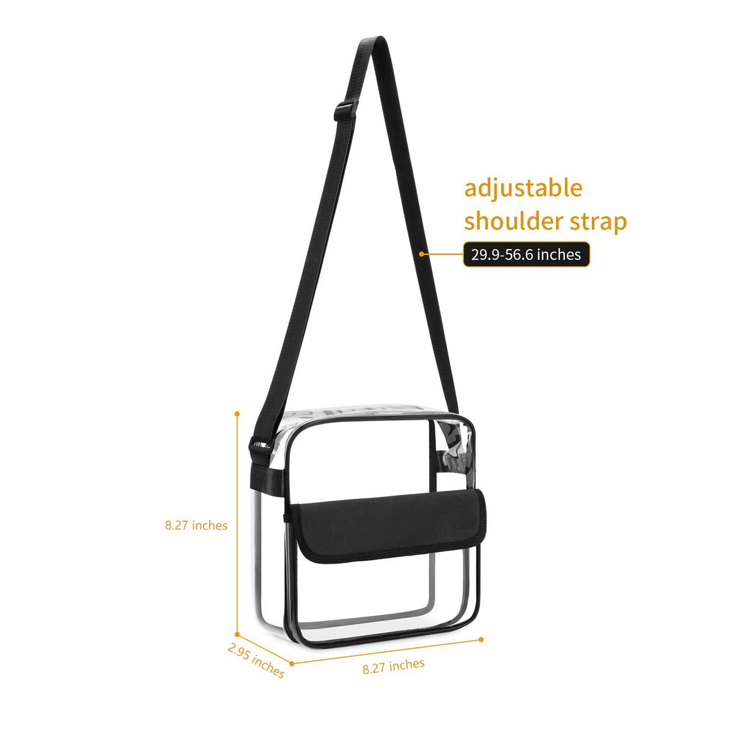 PVC Transparent Crossbody Bag Single Shoulder Bag