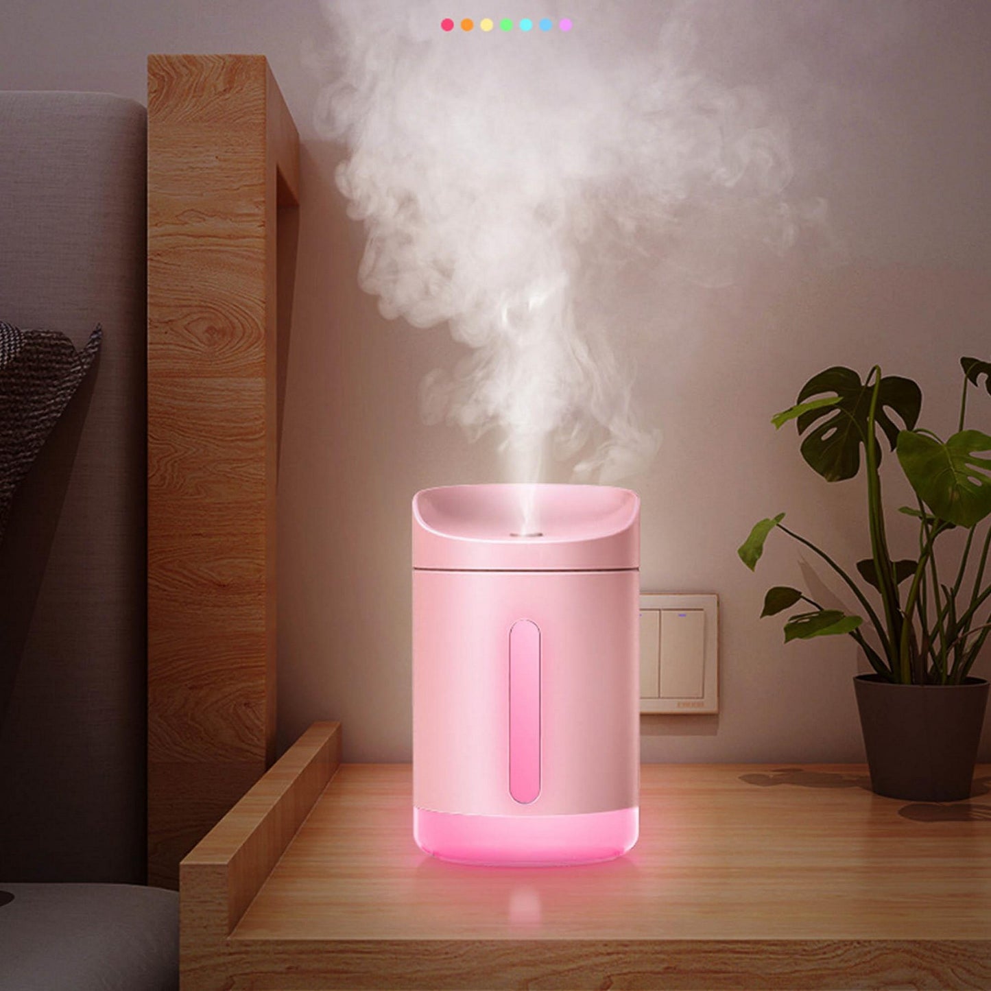 340ml Desktop Humidifier w/Night Light