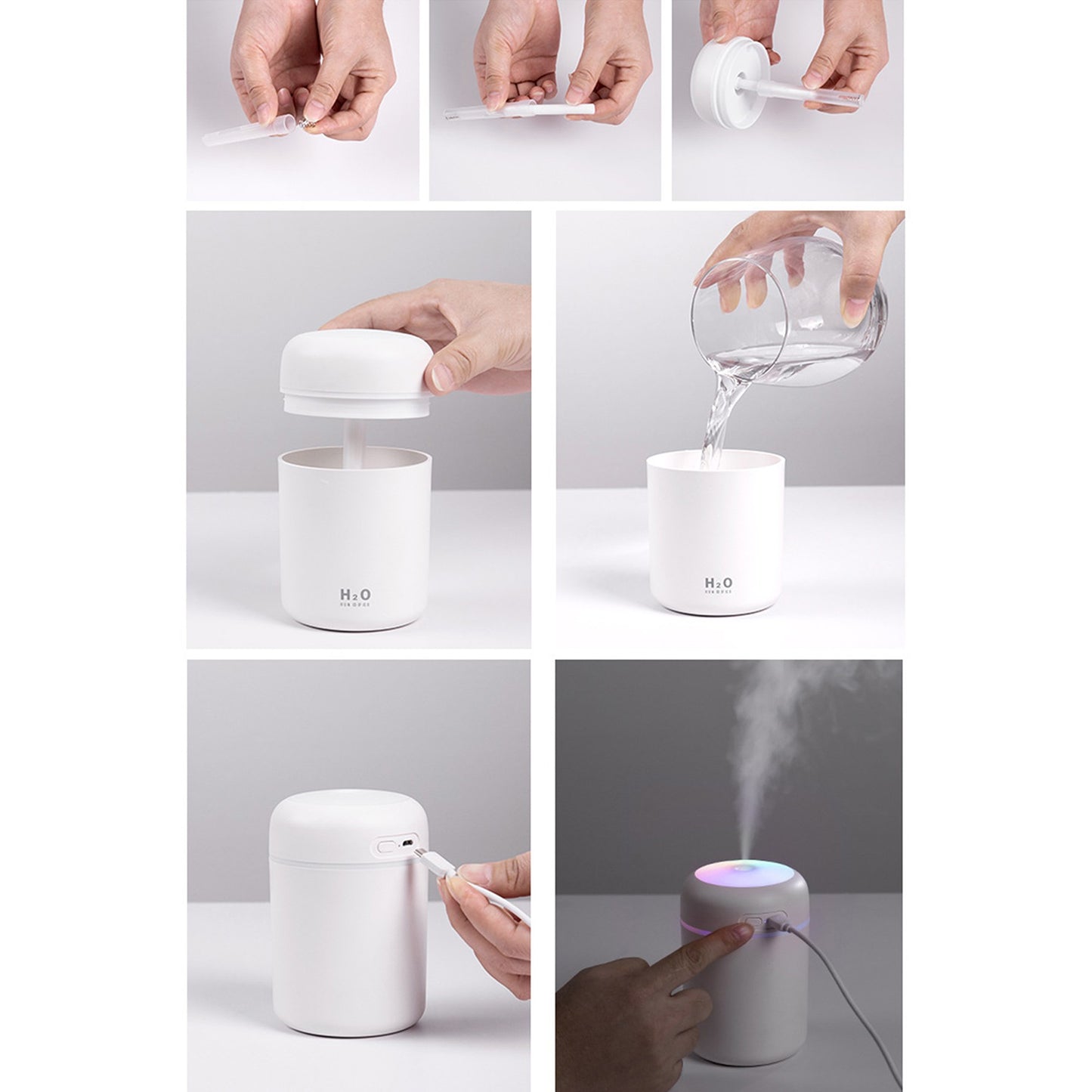 220ml USB Cool Mist Humidifier