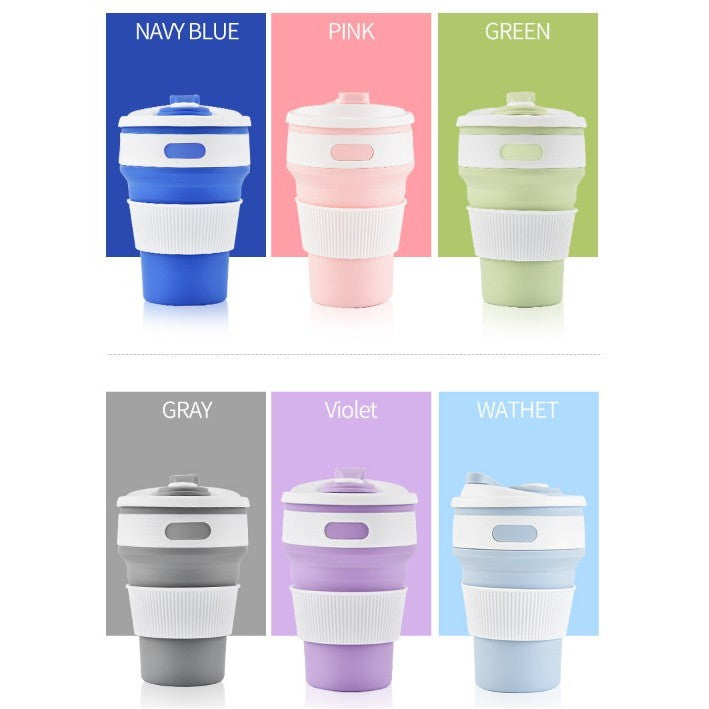 350ml Silicone Travel Folding Cup